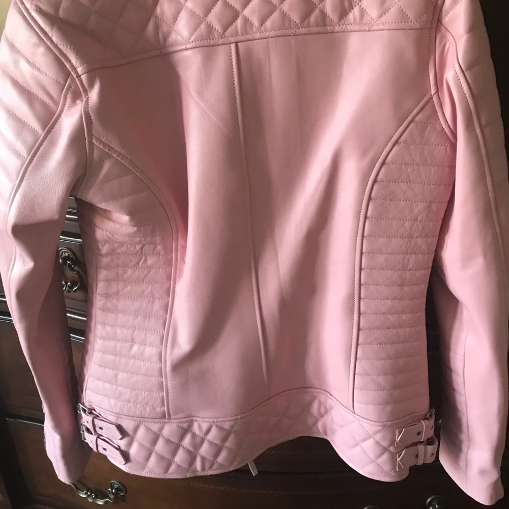 Leather blush jacket.  SOLD